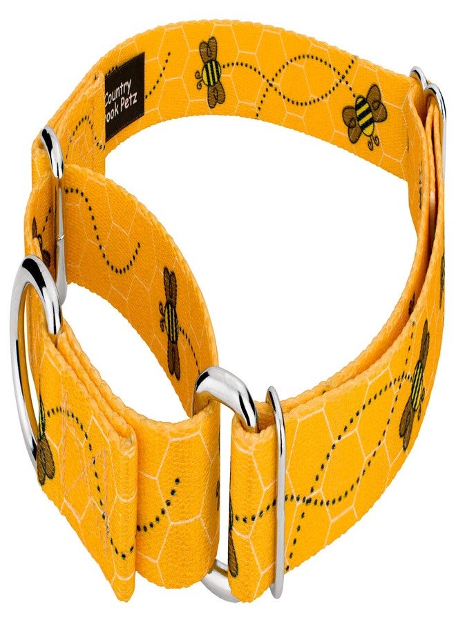كانتري بروك ديزاين طوق ومقود للكلاب من Country Brook Petz - Busy Bee Martingale - مجموعة Summer Breeze التي تتميز بتصاميم مشمسة (1 بوصة، متوسط) - Image 3